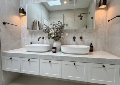 Main Bathroom & Adjoining Powder Room Renovation in Cammeray |